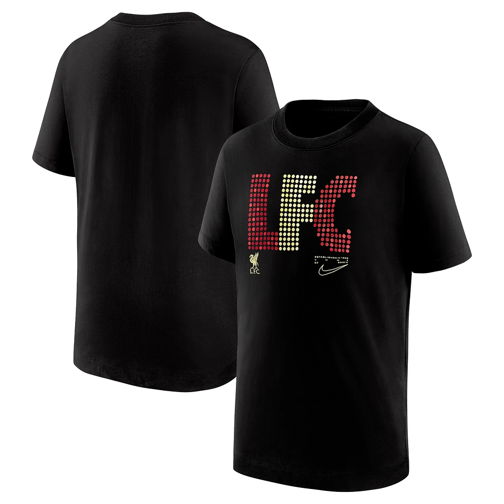 T-shirt Nike Liverpool Lights Performance noir pour jeune