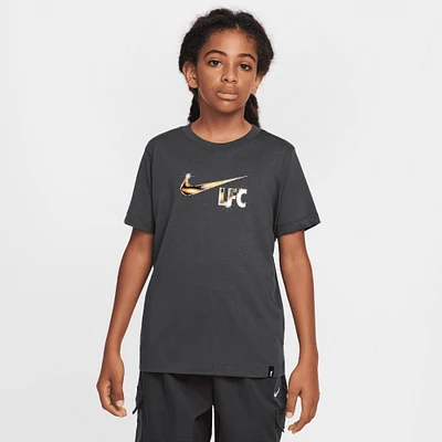 T-shirt Nike noir Liverpool Swoosh pour jeune