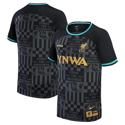 Youth Nike  Black Liverpool x LeBron James Collection 2023/24 Stadium Replica Jersey