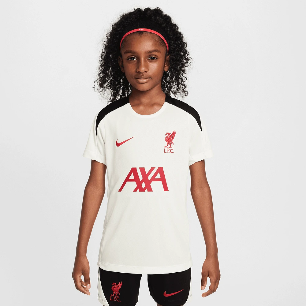 Haut d'entraînement Nike Crème Liverpool 2024/25 Strike Performance pour Jeunes