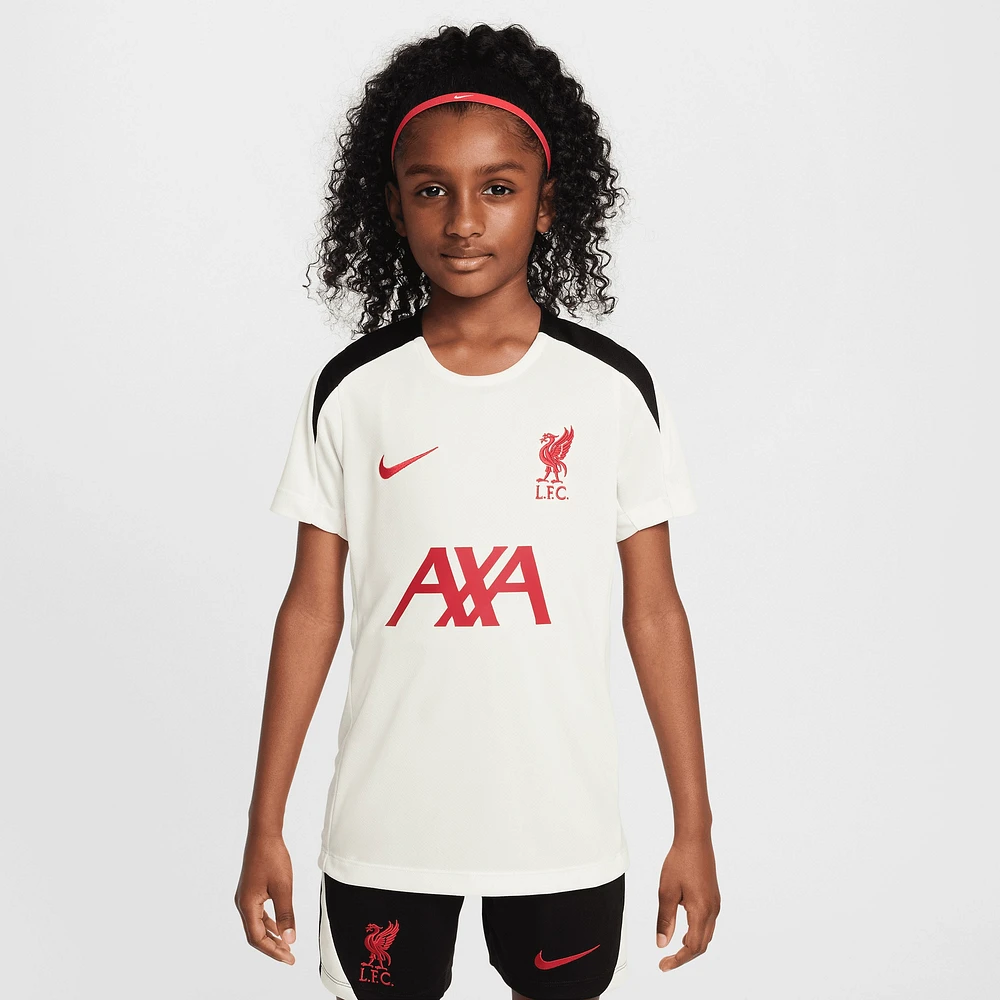 Haut d'entraînement Nike Crème Liverpool 2024/25 Strike Performance pour Jeunes