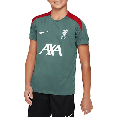 Haut d'entraînement Nike vert Liverpool 2024/25 Strike pour enfant