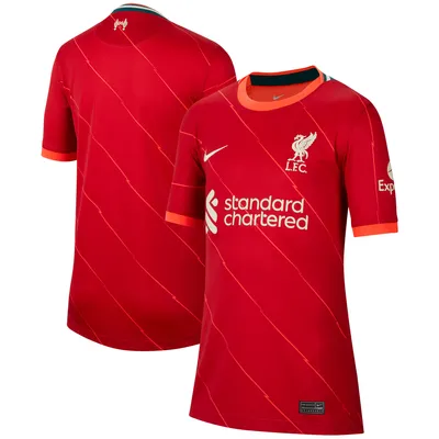 Liverpool Nike Youth 2021/22 Home Breathe Stadium Replica Jersey - Red