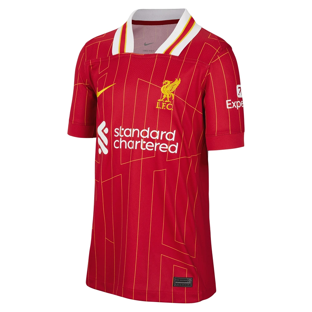 Maillot Nike rouge Liverpool 2024/25 domicile réplique pour enfant