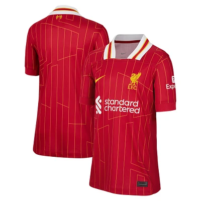 Maillot Nike rouge Liverpool 2024/25 domicile réplique pour enfant