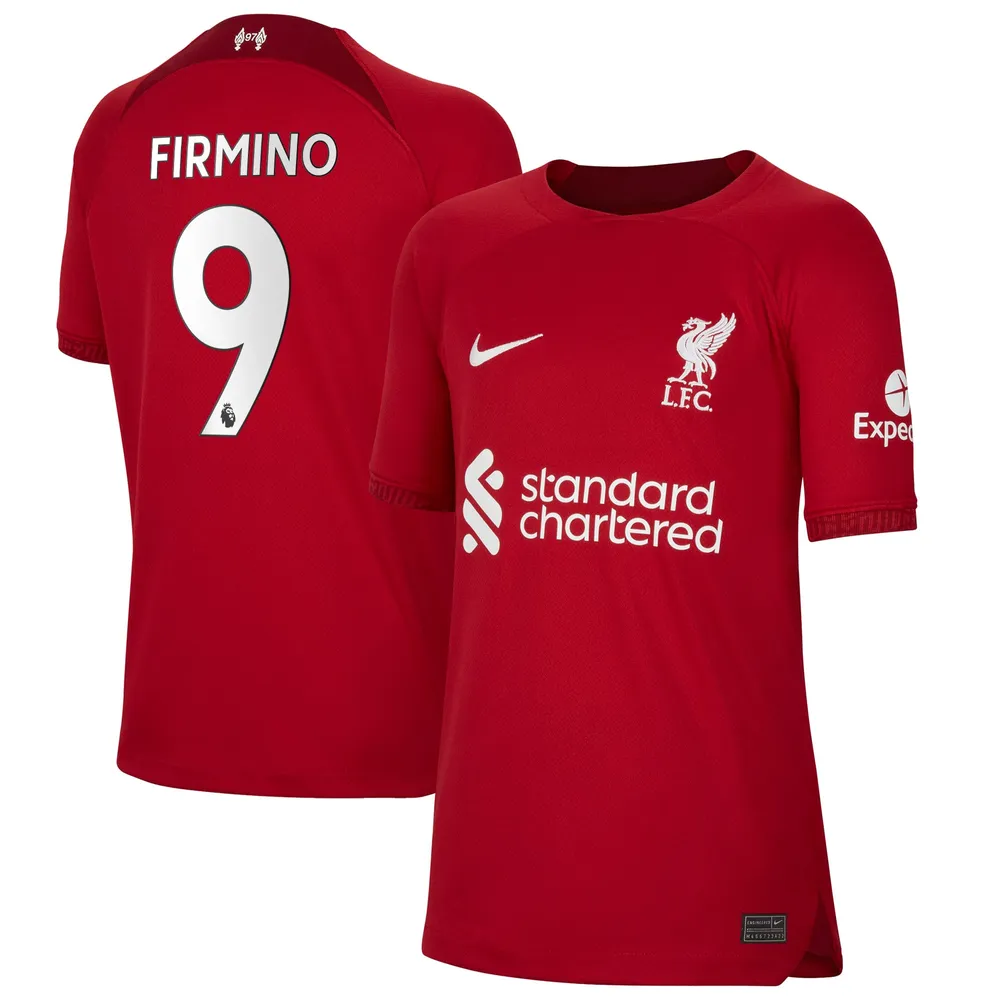 focus Manifesteren Neem een ​​bad Lids Roberto Firmino Liverpool Nike Youth 2022/23 Home Replica Player Jersey  - Red | The Shops at Willow Bend