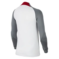 Haut à manches longues raglan Nike Liverpool Drill Performance pour jeune, blanc