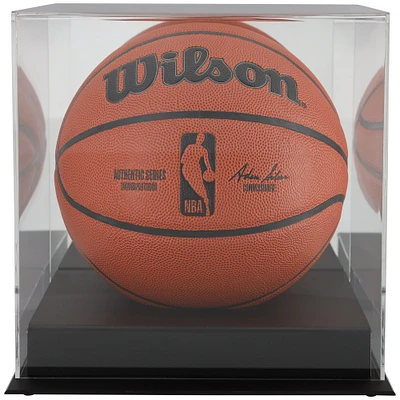 Vitrine de basket-ball à base noire et dos miroir avec finition mate