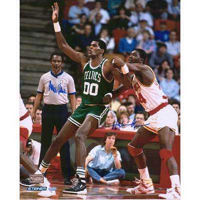 Hakeem Olajuwon & Robert Parish Multi-Signed 16" x 20" In Post Photograph