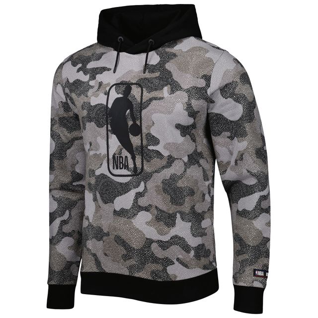 Sweat à capuche noir Hugo Boss NBA Camo pour homme