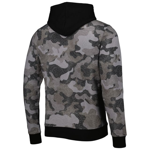 Sweat à capuche noir Hugo Boss NBA Camo pour homme