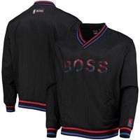 Men's Hugo Boss Black NBA WScore V-Neck Pullover Jacket