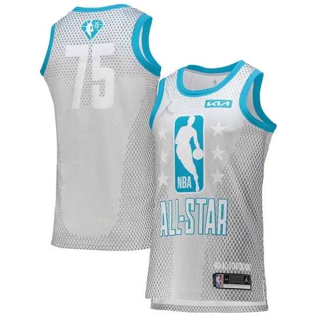 Youth Luka Doncic Jordan Brand Gray 2022 NBA All-Star Game Swingman Jersey