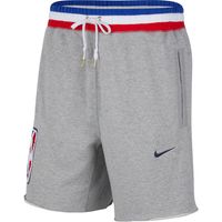 Men's Nike Gray NBA 75th Anniversary Logo Fleece - Shorts