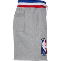 Men's Nike Gray NBA 75th Anniversary Logo Fleece - Shorts