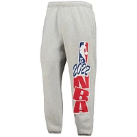 Men's Nike Heathered Gray NBA Team 31 75th Anniversary Courtside Fleece Jogger Pants