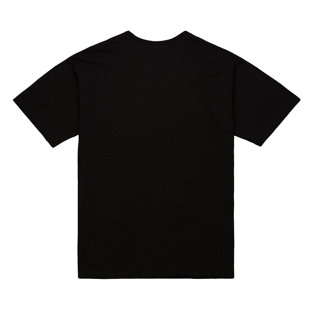 Unisex Mitchell & Ness Stephen Curry Black NBA Real Big Face Player T-Shirt