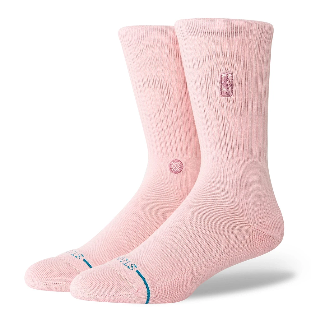 Unisex Stance Pink NBA Logoman Crew Sock