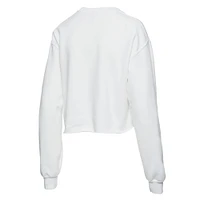 JNF NBA WHITE 75TH WOMENS JNK I WANT MY MTV CROPPED FLEECE SWTLADCRW