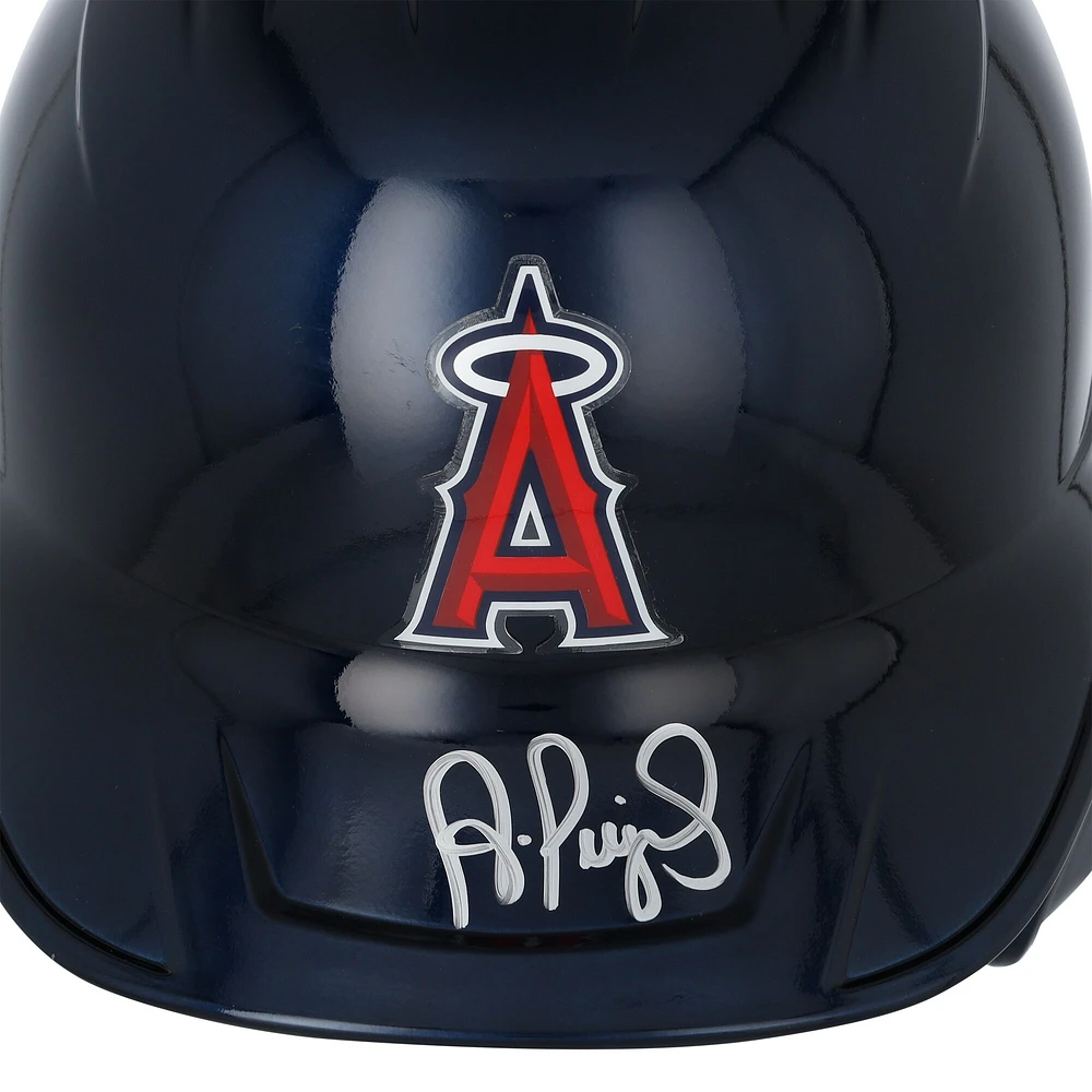 Réplique du casque de frappeur chromé alternatif autographié par Albert Pujols des Los Angeles Angels