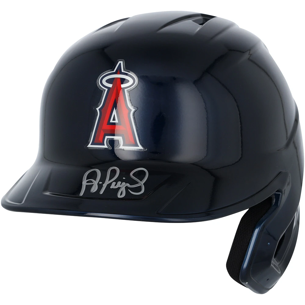 Réplique du casque de frappeur chromé alternatif autographié par Albert Pujols des Los Angeles Angels