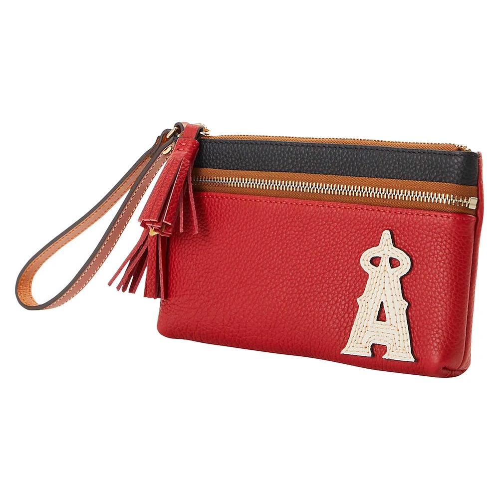 Dooney & Bourke Los Angeles Angels Infield Double-Zip Wristlet