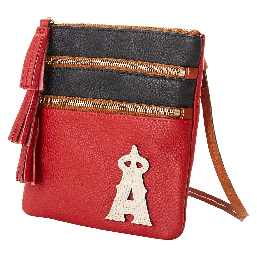 Dooney & Bourke Los Angeles Angels Infield Triple Zip Crossbody Purse