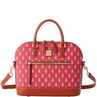 Dooney & Bourke Los Angeles Angels Signature Domed Zip Satchel Purse