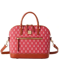 Dooney & Bourke Los Angeles Angels Signature Domed Zip Satchel Purse