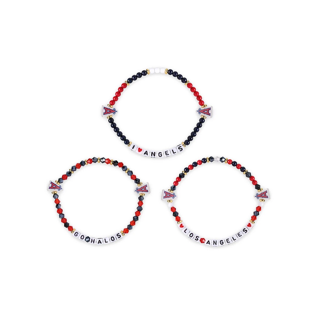 Lot de 3 bracelets d'amitié FOCO Los Angeles Angels