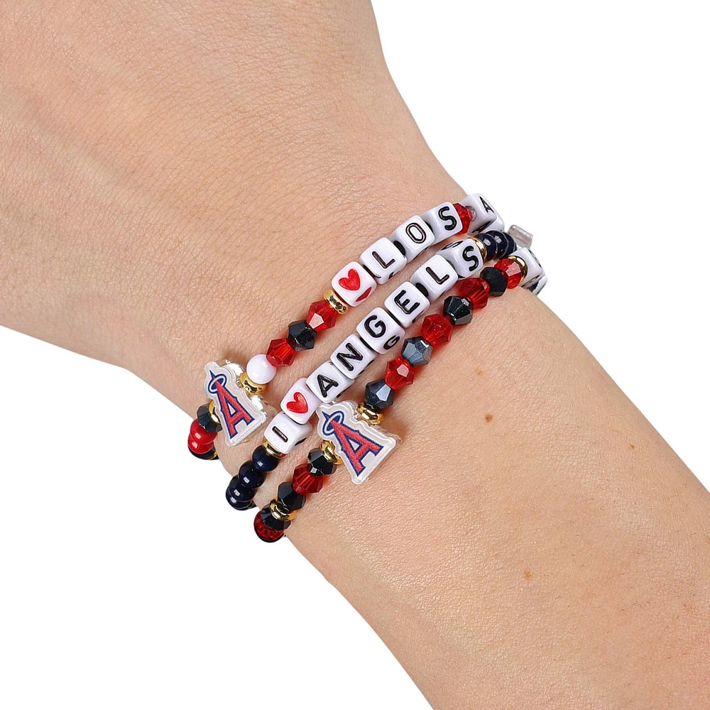 Lot de 3 bracelets d'amitié FOCO Los Angeles Angels