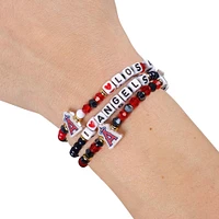 Lot de 3 bracelets d'amitié FOCO Los Angeles Angels
