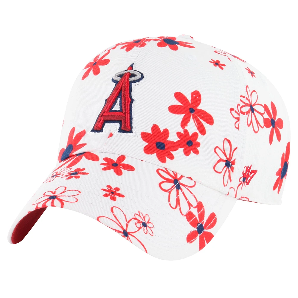 Casquette ajustable Daisy Delight Clean Up blanche Los Angeles Angels '47 pour jeunes filles