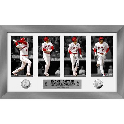 Highland Mint Los Angeles Angels Shohei Ohtani Impact Jersey Framed Photo