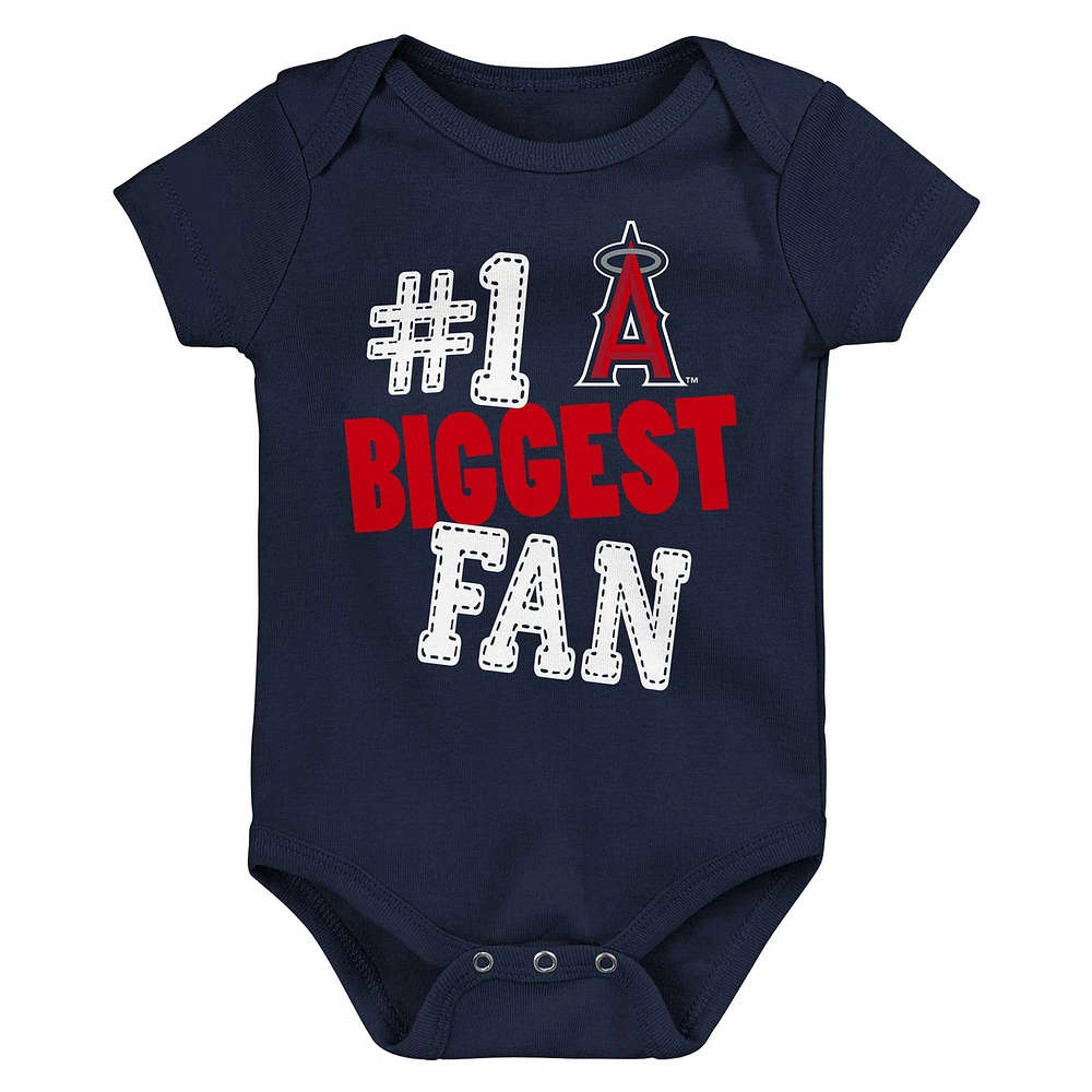 Ensemble de 3 bodys Fan Fanatics Los Angeles Angels Pennant pour bébé