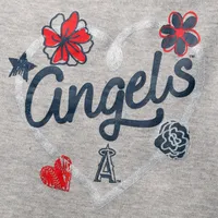 Lot de 3 bodys Los Angeles Angels Batter Up pour bébé rouge/bleu marine/gris