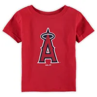 T-shirt rouge avec logo de l'équipe primaire Los Angeles Angels pour bébé