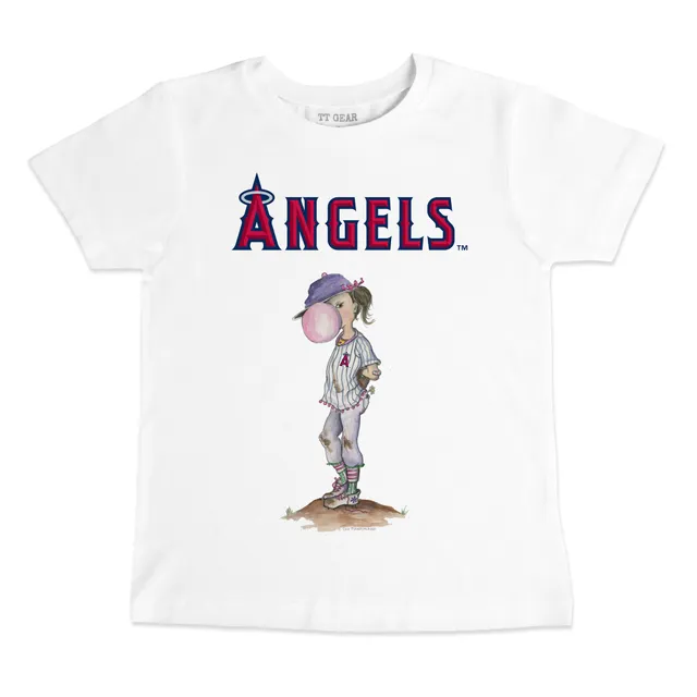 Lids Los Angeles Angels Tiny Turnip Youth Stacked Raglan 3/4