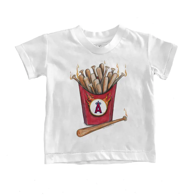 Lids Los Angeles Angels Tiny Turnip Toddler Baseball Love Raglan 3/4 Sleeve  T-Shirt - White/Black