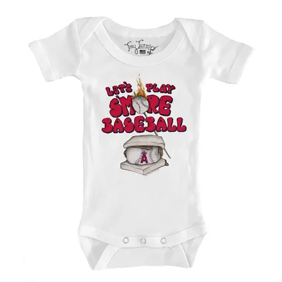 Los Angeles Angels Tiny Turnip Infant S'mores Bodysuit - White