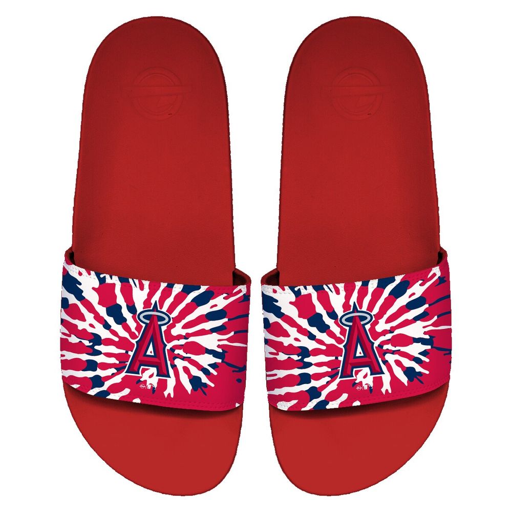 ISlide Los Angeles Angels Team Tie-Dye Motto Slide Sandals