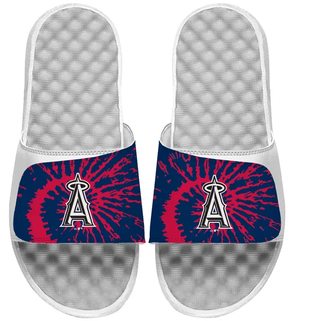 Lids Los Angeles Angels ISlide Tie Dye Slide Sandals - White