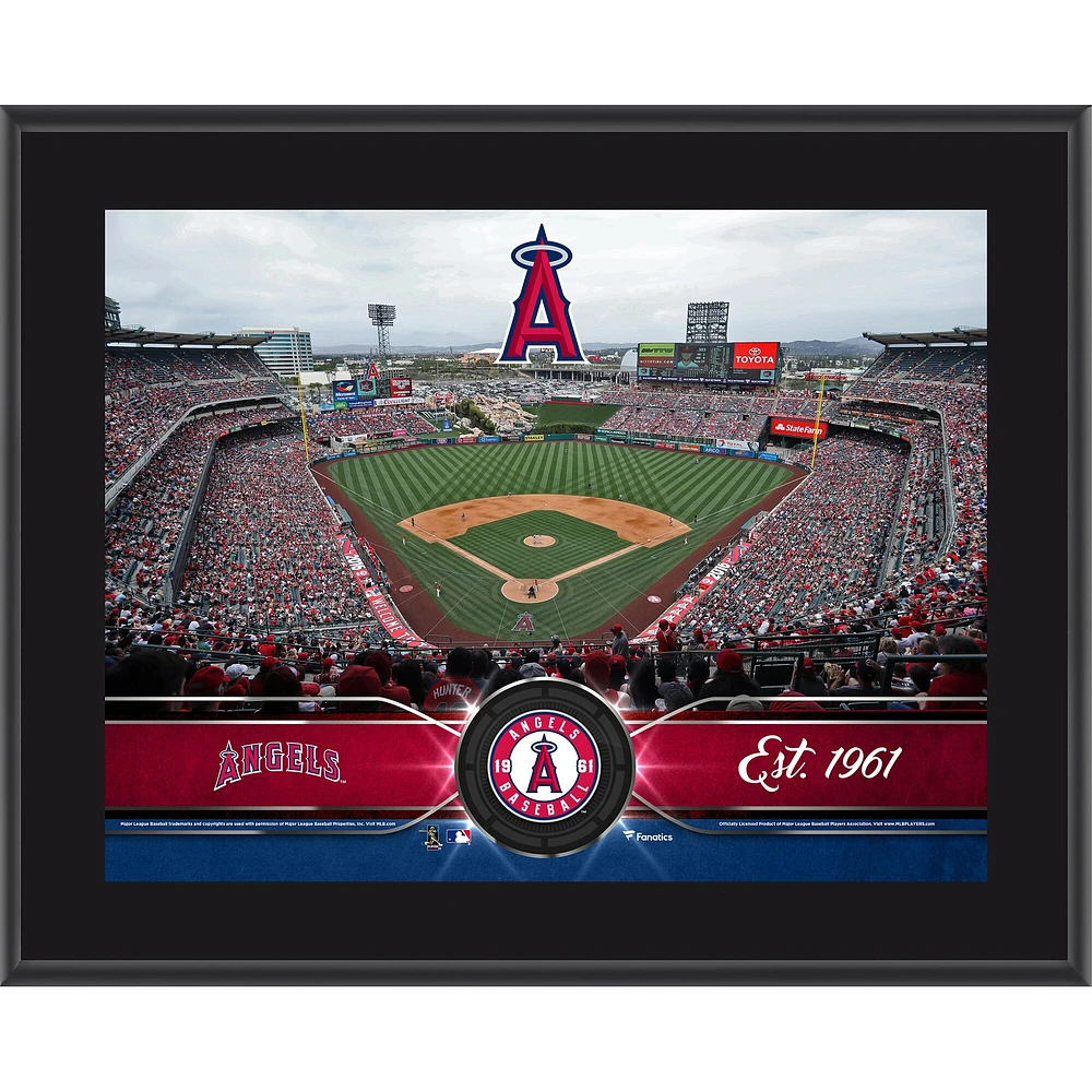 Plaque d'équipe sublimée Los Angeles Angels 10,5" x 13"