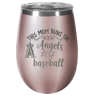Los Angeles Angels 10oz. This Mom Rose Gold Wine Tumbler