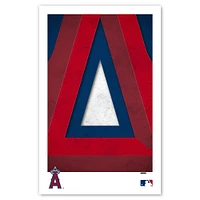 Los Angeles Angels 11" x 17" Minimalist Logo Poster Print