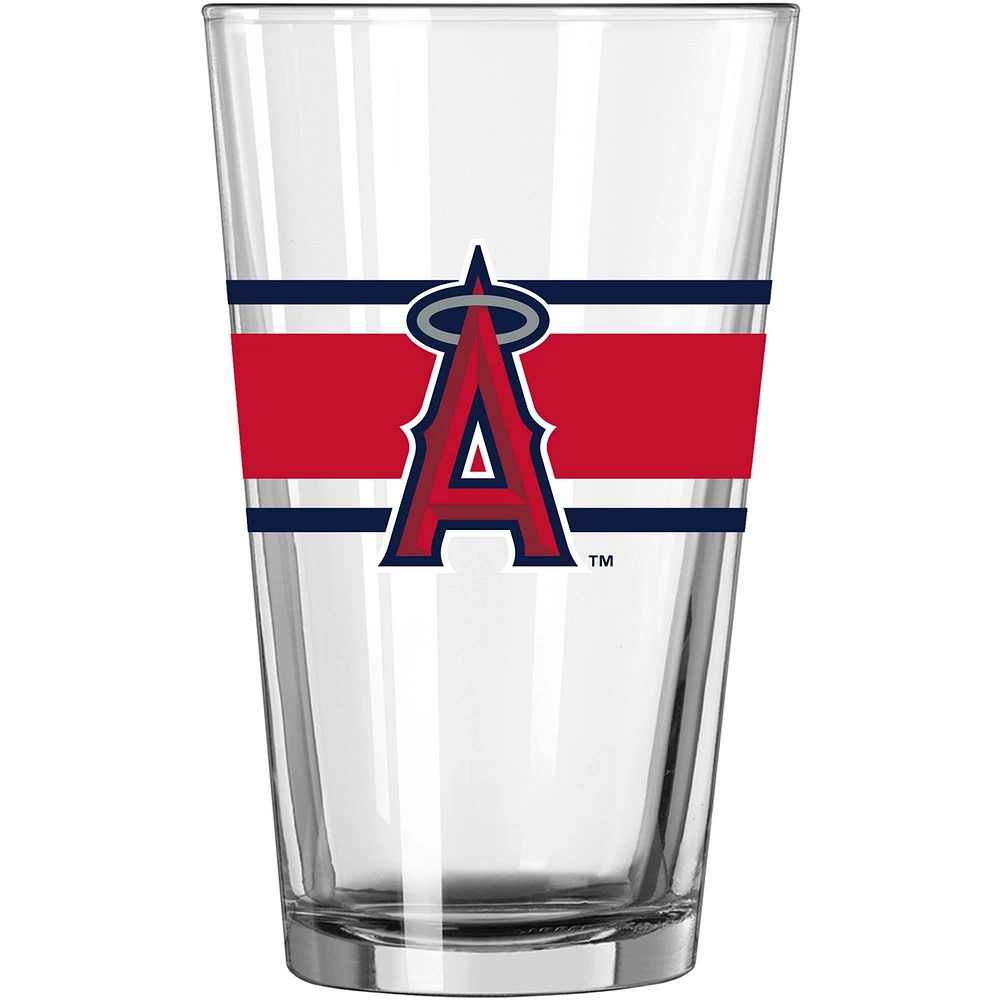 Los Angeles Angels 16oz. Stripe Pint Glass