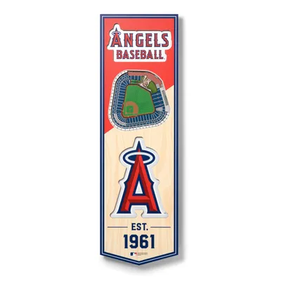 Los Angeles Angels 6'' x 19'' 3D StadiumView Banner