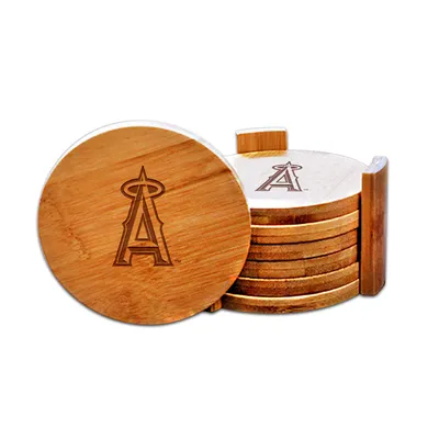 Los Angeles Angels Bamboo Coaster Set