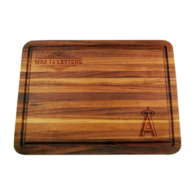 Los Angeles Angels Large Acacia Personalized Cutting & Serving Board