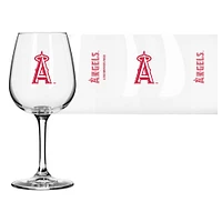 Verre à vin à pied avec logo des Los Angeles Angels, 12 oz